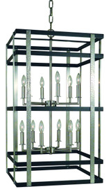 Foyer/Hall Lanterns Open Frame by Framburg ( 8 | L1032 BN/MBLACK Montreaux ) 