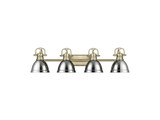 Bathroom Fixtures Four Lights by Golden ( 62 | 3602-BA4 AB-CH Duncan ) 