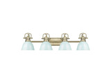 Bathroom Fixtures Four Lights by Golden ( 62 | 3602-BA4 AB-SF Duncan ) 