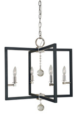 Foyer/Hall Lanterns Open Frame by Framburg ( 8 | 5364 PN/MBLACK Minimalist Elegant ) 