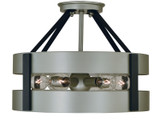 Semi-Flush Mts. Drum Shade by Framburg ( 8 | 5382 SP/MBLACK Orion ) 