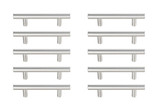 Specialty Items Cabinet Hardware by Elegant Lighting ( 173 | PL400-3-NK-10PK Quinn ) 