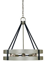 Pendants Open Frame by Framburg ( 8 | 5386 SP/MBLACK Orion ) 