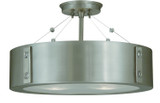 Semi-Flush Mts. Drum Shade by Framburg ( 8 | 5390 SP/PN Oracle ) 