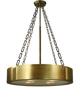 Pendants Drum Shade by Framburg ( 8 | 2418 HB/PB Oracle ) 