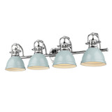 Bathroom Fixtures Four Lights by Golden ( 62 | 3602-BA4 CH-SF Duncan ) 