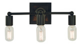 Bathroom Fixtures Three Lights by Framburg ( 8 | 5403 MBLACK Modern Farmhouse ) 