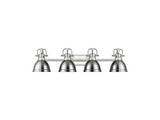 Bathroom Fixtures Four Lights by Golden ( 62 | 3602-BA4 PW-CH Duncan ) 