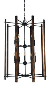 Foyer/Hall Lanterns Open Frame by Framburg ( 8 | 5408 MBLACK Modern Farmhouse ) 
