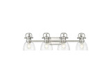 Bathroom Fixtures Four Lights by Golden ( 62 | 3602-BA4 PW-CLR Duncan ) 