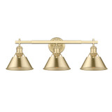 Bathroom Fixtures Three Lights by Golden ( 62 | 3306-BA3 BCB-BCB Orwell ) 