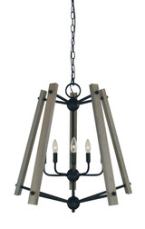 Mid. Chandeliers Candle by Framburg ( 8 | L1137 MBLACK Meredith ) 