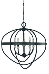 Mid. Chandeliers Sphere by Framburg ( 8 | L1150 MBLACK Elizabeth ) 