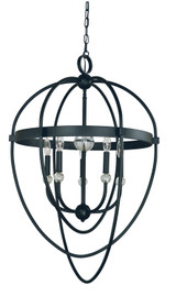 Mid. Chandeliers Sphere by Framburg ( 8 | L1152 MBLACK Elizabeth ) 