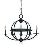 Mid. Chandeliers Candle by Framburg ( 8 | L1155 MBLACK Aurora ) 