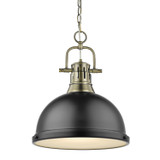Pendants Metal Shade by Golden ( 62 | 3602-L AB-BLK Duncan ) 