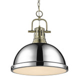 Pendants Metal Shade by Golden ( 62 | 3602-L AB-CH Duncan ) 