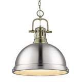 Pendants Metal Shade by Golden ( 62 | 3602-L AB-PW Duncan ) 