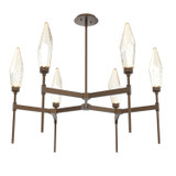 Mid. Chandeliers Glass Up by Hammerton Studio ( 404 | CHB0050-37-FB-CA-001-L3 Rock Crystal ) 