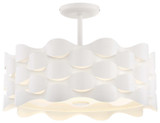 Semi-Flush Mts. Drum Shade by George Kovacs ( 42 | P1302-655-L Coastal Current ) 