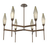 Mid. Chandeliers Glass Up by Hammerton Studio ( 404 | CHB0050-37-FB-CB-001-L1 Rock Crystal ) 