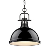 Pendants Metal Shade by Golden ( 62 | 3602-L BLK-BK Duncan ) 