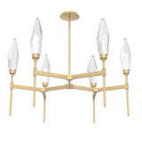 Mid. Chandeliers Glass Up by Hammerton Studio ( 404 | CHB0050-37-GB-CC-001-L1 Rock Crystal ) 