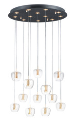 Large Chandeliers Glass Shade by ET2 ( 86 | E24167-18BKGLD Newton ) 