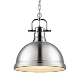 Pendants Metal Shade by Golden ( 62 | 3602-L CH-PW Duncan ) 