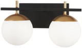 Bathroom Fixtures Two Lights by George Kovacs ( 42 | P1352-618 Alluria ) 