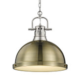 Pendants Metal Shade by Golden ( 62 | 3602-L PW-AB Duncan ) 