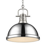 Pendants Metal Shade by Golden ( 62 | 3602-L PW-CH Duncan ) 