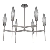 Mid. Chandeliers Glass Up by Hammerton Studio ( 404 | CHB0050-37-GP-CS-001-L3 Rock Crystal ) 