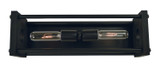 Sconces Double Candle by Framburg ( 8 | 5532 MBLACK Industria ) 