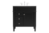 Plumbing Bath Chests/Vanities by Elegant Lighting ( 173 | VF12532BK Park Avenue ) 