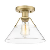 Semi-Flush Mts. Glass Down by Golden ( 62 | 3306-FM BCB-CLR Orwell ) 