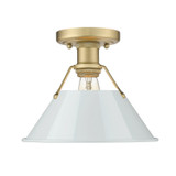 Flush Mounts Metal Shade by Golden ( 62 | 3306-FM BCB-DB Orwell ) 
