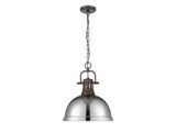 Pendants Metal Shade by Golden ( 62 | 3602-L RBZ-CH Duncan ) 