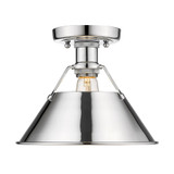 Flush Mounts Metal Shade by Golden ( 62 | 3306-FM CH-CH Orwell ) 