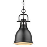 Mini Pendants Metal Shade by Golden ( 62 | 3602-S BLK-BLK Duncan ) 
