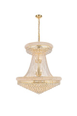 Large Chandeliers Glass Shade by Elegant Lighting ( 173 | V1800G36SG/RC Primo ) 