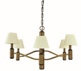 Mid. Chandeliers Candle by Framburg ( 8 | 5636 AB/MBLACK Hampton ) 