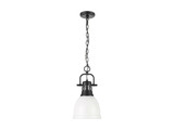Mini Pendants Metal Shade by Golden ( 62 | 3602-S BLK-WHT Duncan ) 