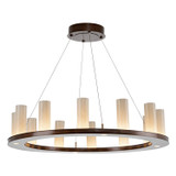Mid. Chandeliers Glass Up by Hammerton Studio ( 404 | CHB0033-0D-GB-FS-CA1-L3 Carlyle ) 