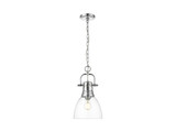 Mini Pendants Glass Down by Golden ( 62 | 3602-S CH-CLR Duncan ) 