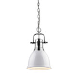 Mini Pendants Metal Shade by Golden ( 62 | 3602-S CH-WH Duncan ) 