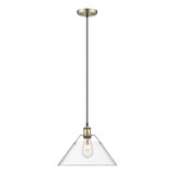 Pendants Glass Down by Golden ( 62 | 3306-L AB-CLR Orwell ) 