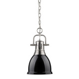 Mini Pendants Metal Shade by Golden ( 62 | 3602-S PW-BK Duncan ) 