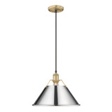Pendants Metal Shade by Golden ( 62 | 3306-L BCB-CH Orwell ) 