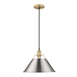Pendants Metal Shade by Golden ( 62 | 3306-L BCB-PW Orwell ) 